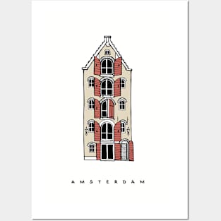 Dutch Old House with Shutters. Amsterdam, Netherlands. Build your collection. Posters and Art